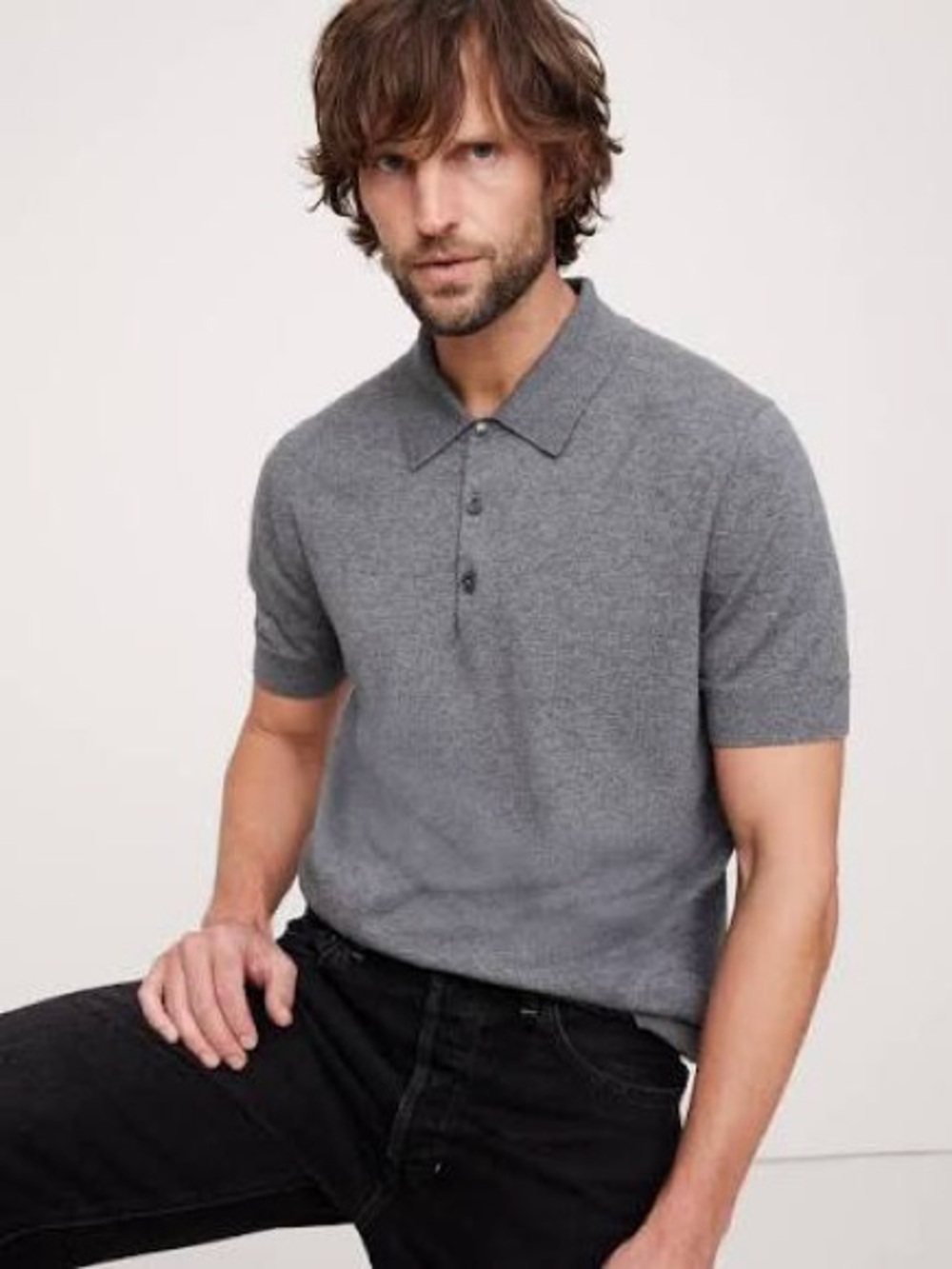 Short Sleeve Sweater Polo